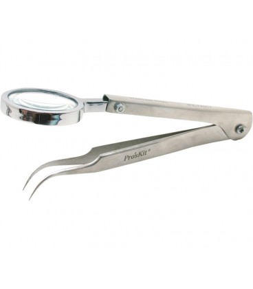 PINZAS DE PUNTAS FINAS CURVAS CON LUPA I