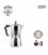 CAFETERA DE ALUMINIO - 3 TAZAS