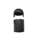 PORT. CLIP ROSCADO E14 NEGRO + CAPUCHON