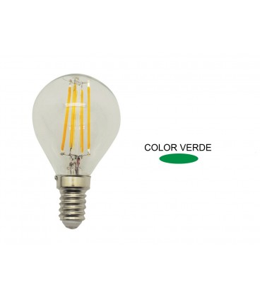 ESFERICA LED VERDE 1,5W E14