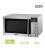 MICROONDAS 20 L. CROMADO 700W CON GRILL