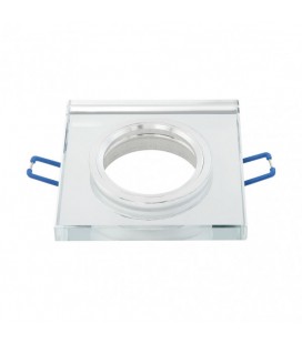 EMPOTRABLE CRISTAL 1XGU10 CUADRADO TRANS