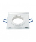 EMPOTRABLE CRISTAL 1XGU10 CUADRADO TRANS