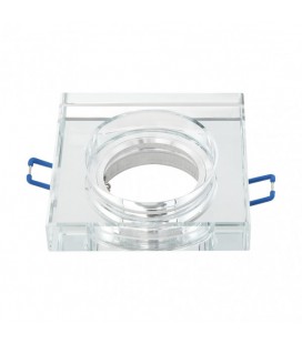 EMPOTRABLE CRISTAL 1XGU10 CUADRADO TRANS