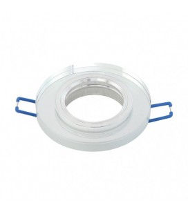 EMPOTRABLE CRISTAL 1XGU10 REDONDO TRANS
