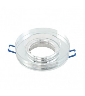 EMPOTRABLE CRISTAL 1XGU10 REDONDO TRANS