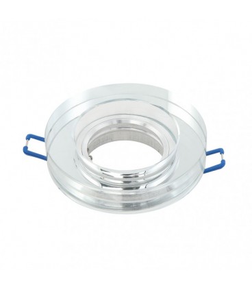 EMPOTRABLE CRISTAL 1XGU10 REDONDO TRANS