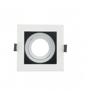 EMPOTRABLE ORIENT. 1XGU10 CUADRADO BL/N