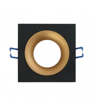 EMPOTRABLE 1XGU10 CUADRADO N/ORO