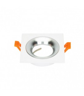 EMPOTRABLE 1XGU10 CUADRADO BL/CR
