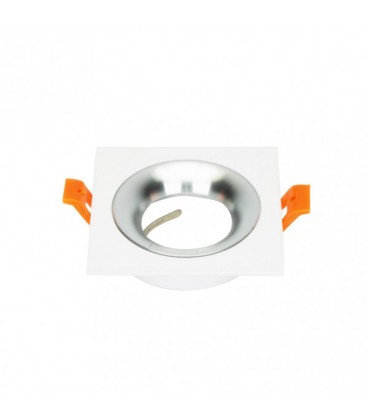 EMPOTRABLE 1XGU10 CUADRADO BL/CR