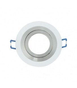 EMPOTRABLE ORIENT. 1XGU10 REDONDO BL/CR