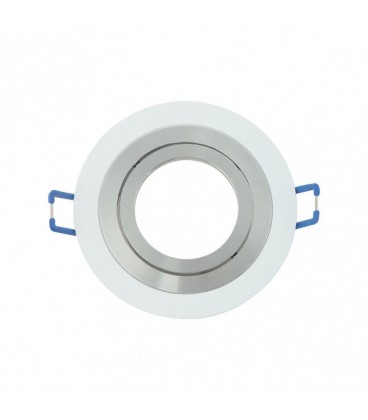EMPOTRABLE ORIENT. 1XGU10 REDONDO BL/CR