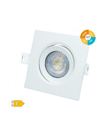 7W ARO CUADRADO EMPOTRABLE LED BLANCO