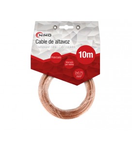 CABLE PARALELO ALTAVOZ 2X075 10M