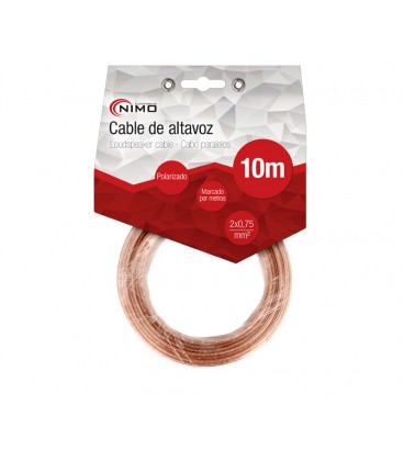 CABLE PARALELO ALTAVOZ 2X075 10M