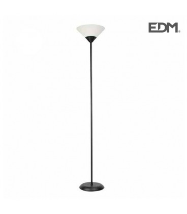 E27 LAMPARA DE PIE MODELO MIAMI NEGRA