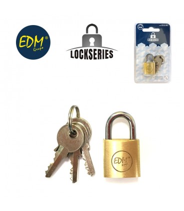 CANDADO LATON ARCO NORMAL 60X36MM BLISTE