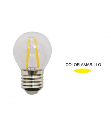 ESFERICA LED AMARILLA 1,5W E27