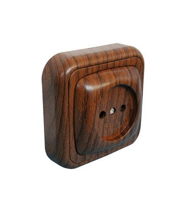 BASE ENCHUFE MADERA SUPERFICIE