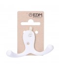 COLGADOR DOBLE ALUMINIO BLANCO