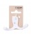 COLGADOR DOBLE ALUMINIO BLANCO