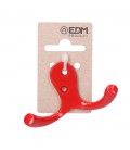 COLGADOR DOBLE ALUMINIO ROJO