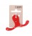 COLGADOR DOBLE ALUMINIO ROJO