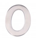 NUMERO 0 NIQUEL MATE 10cm FIJACION INV