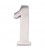 NUMERO 1 NIQUEL MATE 10cm FIJACION INV