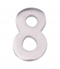 NUMERO 8 NIQUEL MATE 10cm FIJACION INV