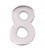 NUMERO 8 NIQUEL MATE 10cm FIJACION INV
