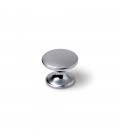 4 POMOS REDONDOS PARA MUEBLE CROMO MATE