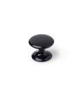 4 POMOS REDONDOS PARA MUEBLE NEGRO