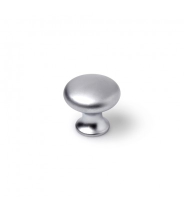 4 POMOS REDONDOS PARA MUEBLE CROMO MATE