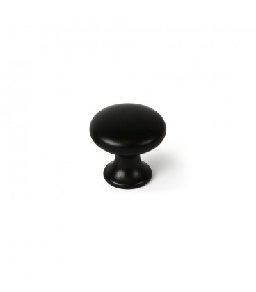 4 POMOS REDONDOS PARA MUEBLE NEGRO MATE