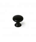 4 POMOS REDONDOS PARA MUEBLE NEGRO MATE