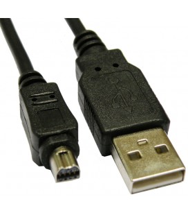 USB A 4P MACHO - MINI USB 8P. MACHO, 2m,