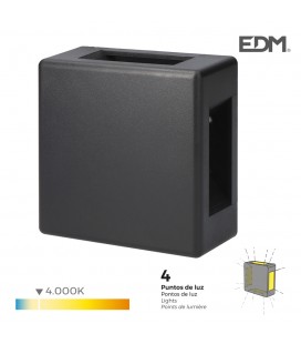6W 4,000K 130LM LUZ DIA APLIQUE LED