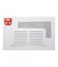 REJILLA C/MOSQ ALUM 0.6 BL. LACADO 10x20