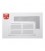 REJILLA C/MOSQ ALUM 0.6 BL. LACADO 10x20