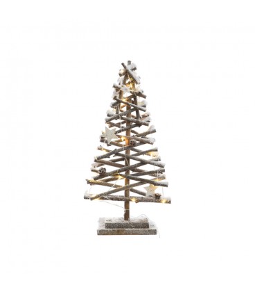 ARBOL DE RATTAN MICRO LED EFECTO NEVADO 