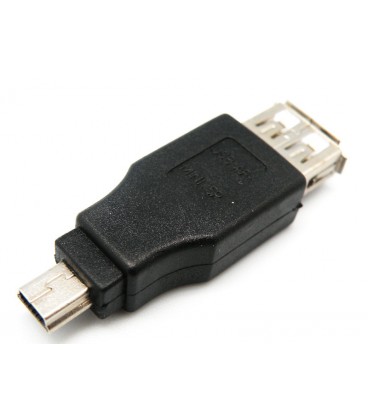 USB A HEMBRA - 5P. MINI USB B MACHO