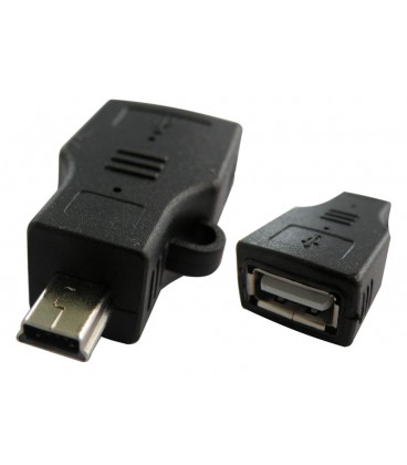 USB A HEMBRA A MINI USB 5P. CONECTOR OTG