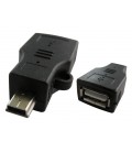 USB A HEMBRA A MINI USB 5P. CONECTOR OTG