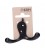 COLGADOR DOBLE ALUMINIO NEGRO