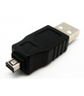 USB A MACHO - 4P. MINI USB A MACHO