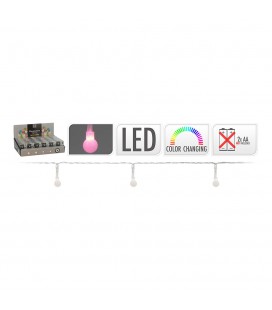 GUIR. A PILAS 20 LED ESFERICA RGB 2,30M