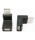 Adaptador USB Macho - Hembra, 90