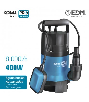 BOMBA 400W AGUA SUCIA KOMA TOOLS